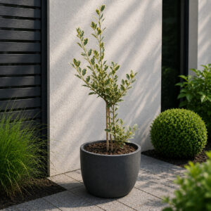 Törzses tarka japán kecskerágó (euonymus japonicus ‘bravo’)